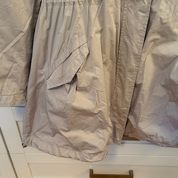 Geox Women's Light Tan Hooded Trench Coat - Picture 7 of 16